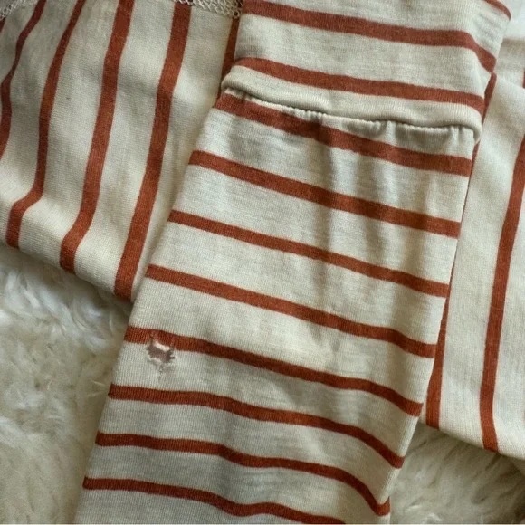 Chasing Windmills Wool Thermals in Cream and Sedona Stripe - Picture 12 of 12